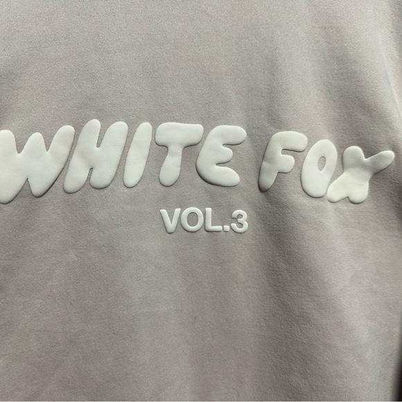White Fox Boutique Gray Sweatshirt - Picture 3 of 3